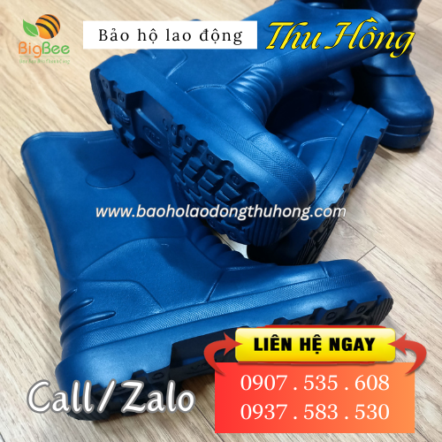 Ủng bảo hộ xốp VAC màu xanh dương giá rẻ Ủng bảo hộ xốp VAC màu xanh dương giá rẻ