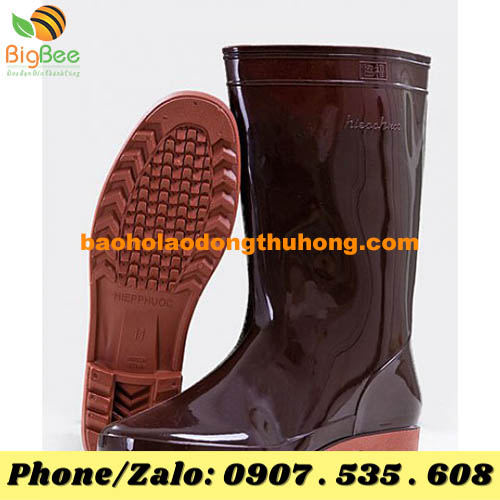 ủng cao su Hiệp Phước bảo hộ màu nâu socola