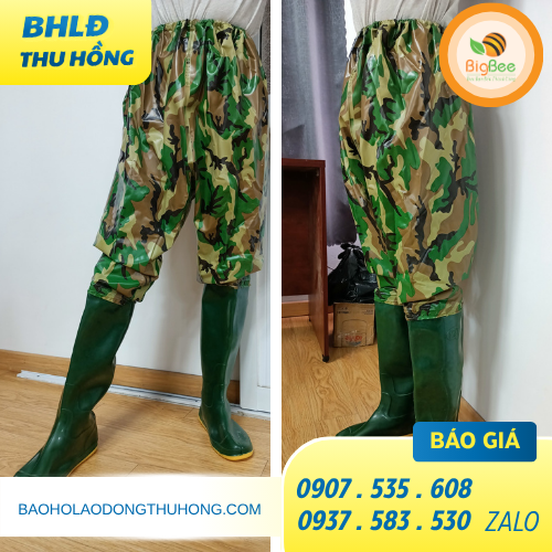 Ủng cao su liền quần chống thấm nước cao cấp Ủng cao su liền quần chống thấm nước cao cấp