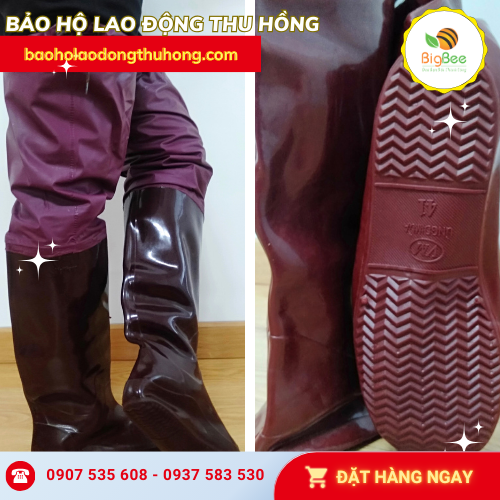 Ủng cao su lội ruộng đế dày bám chắc Ủng cao su lội ruộng đế dày bám chắc
