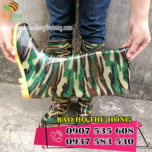 ủng cao su màu rằn ri giá rẻ