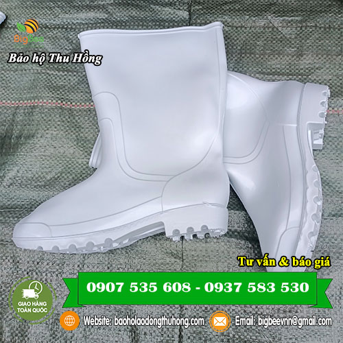 ủng cao su màu trắng TGP