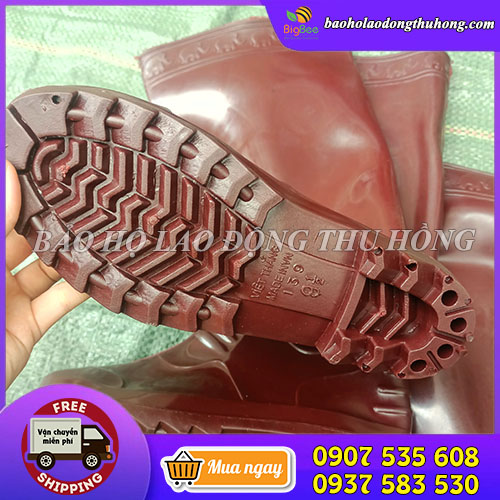 Ủng cao su nâu chống hóa chất cao cấp Ủng cao su nâu chống hóa chất cao cấp