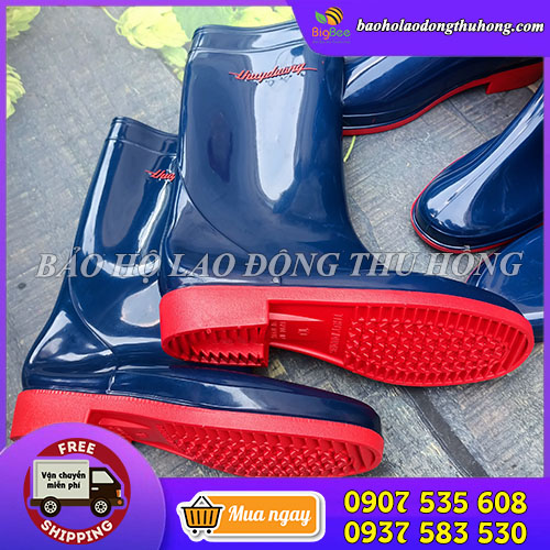 Ủng cao su Thuỳ Dương xanh dương chống thấm nước