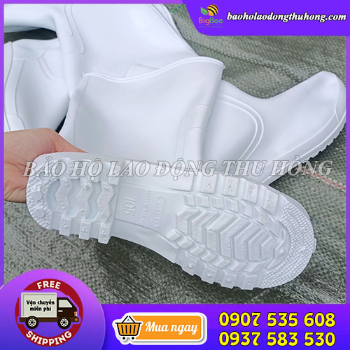 Ủng cao su trắng TGP chống nước, chống hóa chất Ủng cao su trắng TGP chống nước, chống hóa chất
