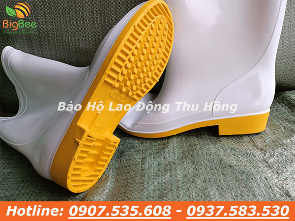 ủng cao su trắng Tứ Gia Phát chính hãng Việt Nam