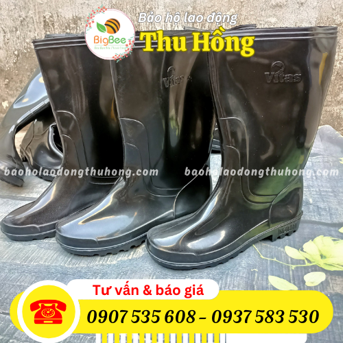 Ủng cao su VITAS đen giá sỉ rẻ tại Thu Hồng Ủng cao su VITAS đen giá sỉ rẻ tại Thu Hồng