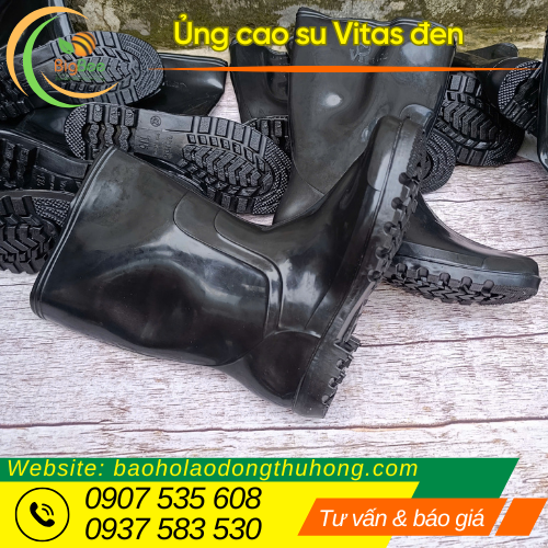 Ủng cao su Vitas đen giá sỉ rẻ Ủng cao su Vitas đen giá sỉ rẻ