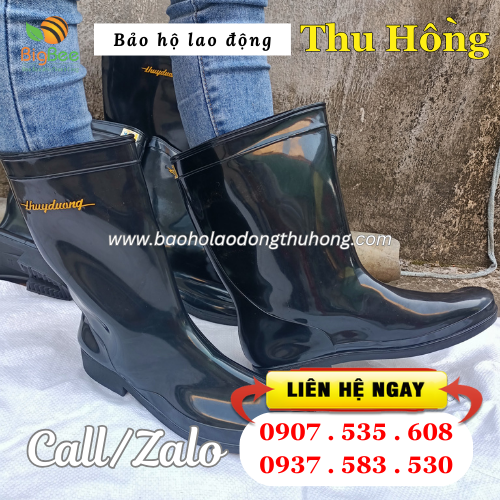 Ủng đen Thuỳ Dương lội nước chống thấm tốt Ủng đen Thuỳ Dương lội nước chống thấm tốt