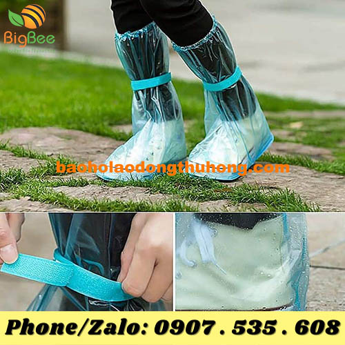 ủng đi mưa bọc giày nilon