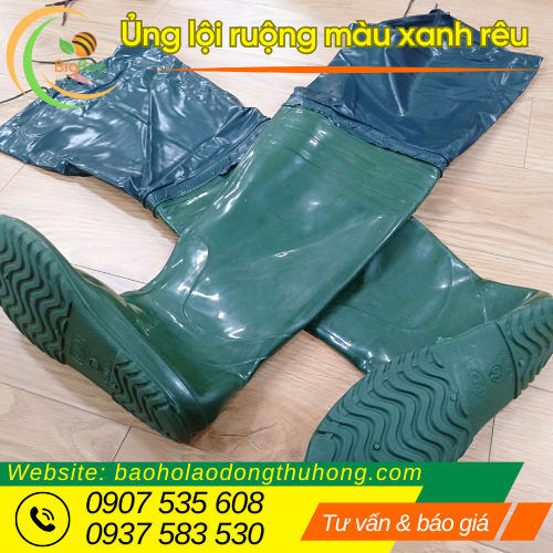 Ủng lội ruộng màu xanh rêu đủ size tại Thu Hồng Ủng lội ruộng màu xanh rêu đủ size tại Thu Hồng