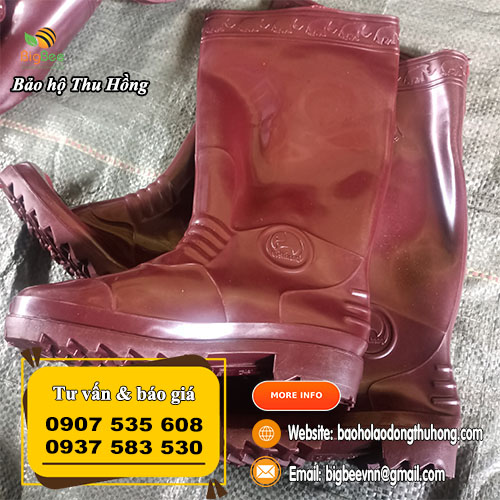 Ủng nâu lội nước logo con voi Ủng nâu lội nước logo con voi