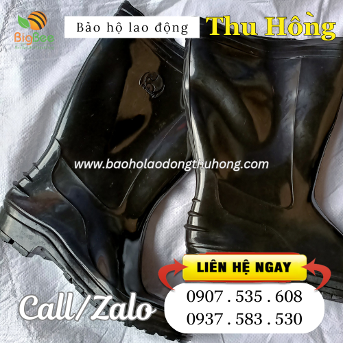 Ủng nhựa con voi đen size nam chính hãng Ủng nhựa con voi đen size nam chính hãng