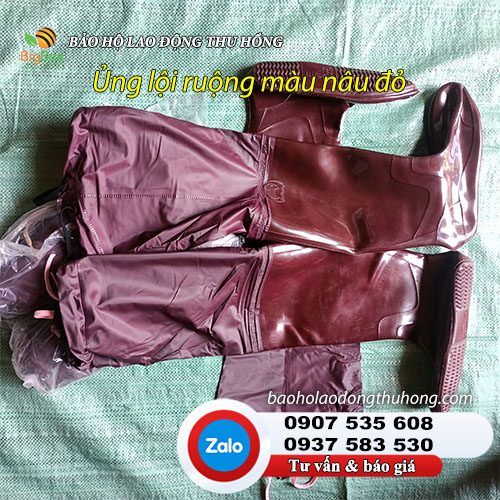 Ủng nhựa lội ruộng màu nâu đỏ 02 Ủng nhựa lội ruộng màu nâu đỏ 02