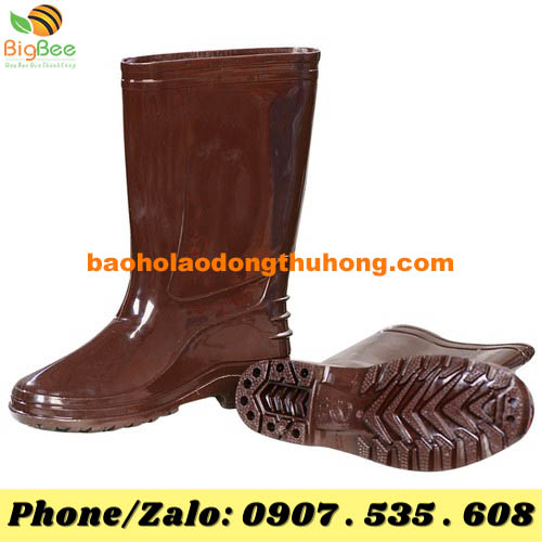 ủng nhựa nâu chống nước ăn chân cho nhà nông