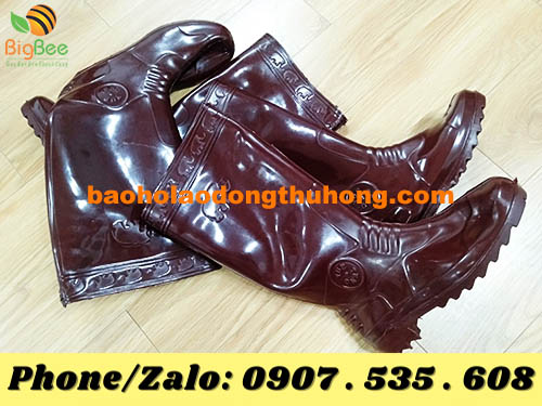 ủng nhựa nâu con coi Việt Thắng