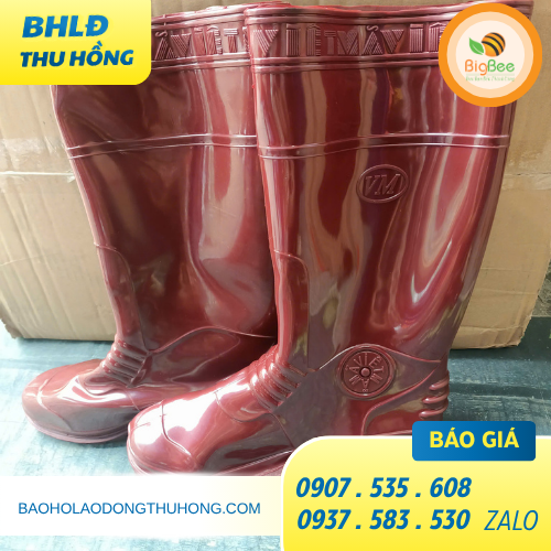 Ủng nhựa nâu đi mưa tiện lợi - ít lộ vết bẩn Ủng nhựa nâu đi mưa tiện lợi - ít lộ vết bẩn