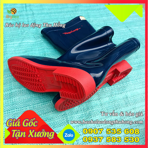 Ủng nhựa Thuỳ Dương màu xanh đế đỏ size người lớn Ủng nhựa Thuỳ Dương màu xanh đế đỏ size người lớn