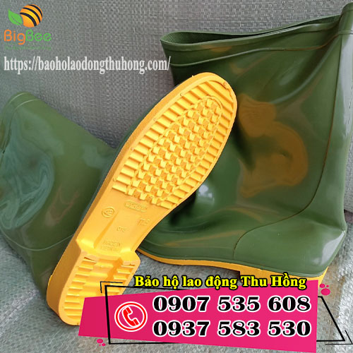 ủng nhựa Tứ Gia Phát màu xanh rêu đủ size