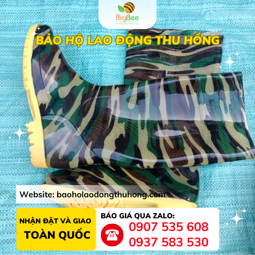 Ủng rằn ri đế vàng lội bùn, lội nước đa năng Ủng rằn ri đế vàng lội bùn, lội nước đa năng