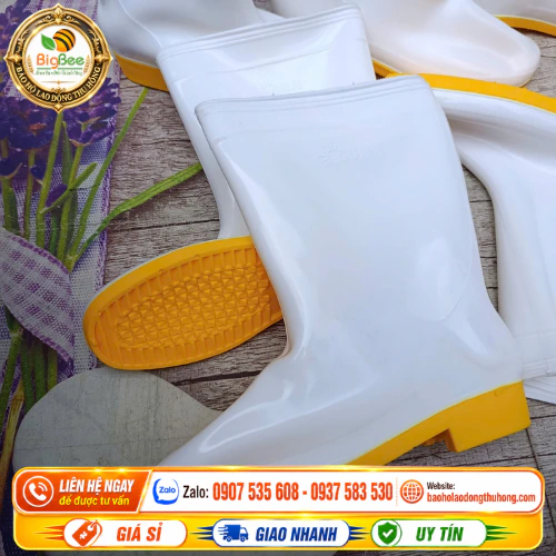 Ủng sun trắng đế vàng chính hãng Ủng sun trắng đế vàng chính hãng