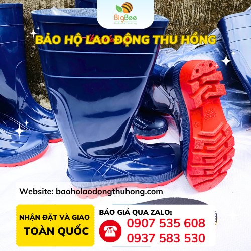 Ủng Thùy Dương mũi thép siêu cứng cho công trình Ủng Thùy Dương mũi thép siêu cứng cho công trình