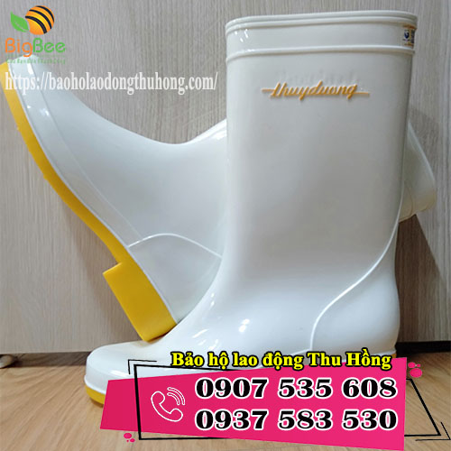 ủng Thùy Dương trắng vàng