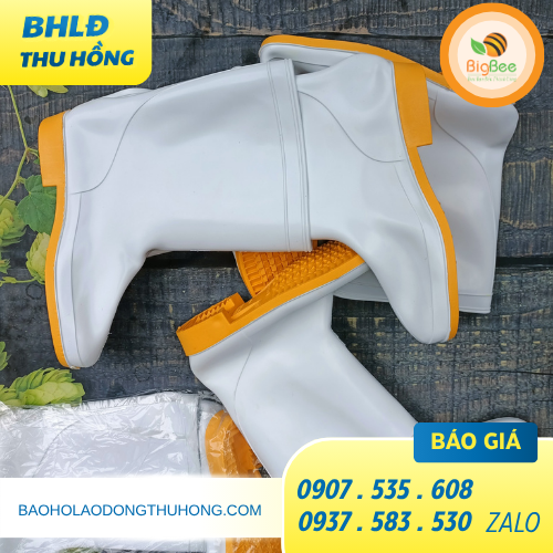 Ủng trắng đế vàng TGP giá xưởng rẻ giao nhanh