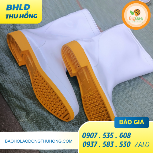 Ủng trắng đế vàng TGP Ủng trắng đế vàng TGP