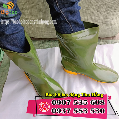 ủng Tứ Gia Phát màu xanh rêu giá rẻ