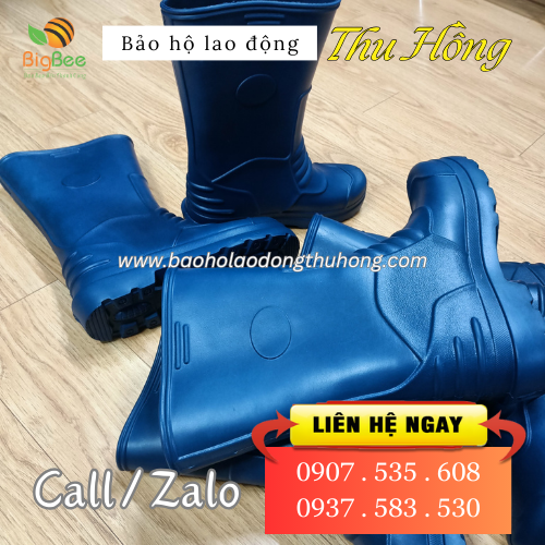 Ủng xốp VAC màu xanh dương giá sỉ rẻ tại TPHCM Ủng xốp VAC màu xanh dương giá sỉ rẻ tại TPHCM
