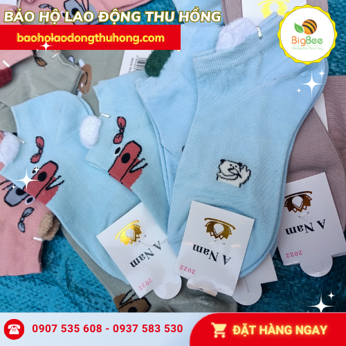 Vớ chân trẻ em phối hoạ tiết dễ thương Vớ chân trẻ em phối hoạ tiết dễ thương