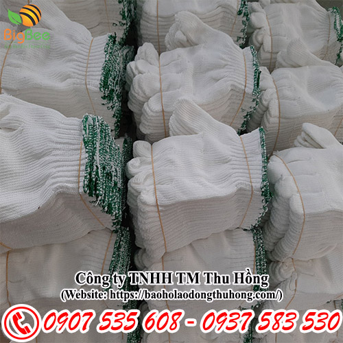 Xưởng bán găng tay len poly trắng giá rẻ