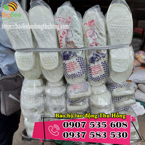 Xưởng sản xuất dép tổ ong màu trắng đủ size