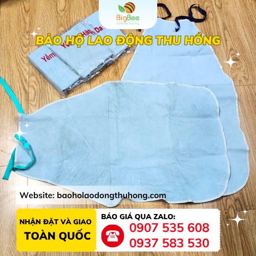 Yếm hàn chống cháy 2 lớp dày dặn 60x90 Yếm hàn chống cháy 2 lớp dày dặn 60x90