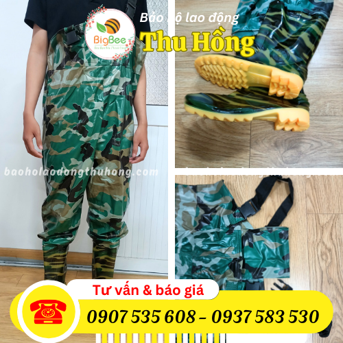 Yếm lội nước liền ủng chống nước Yếm lội nước liền ủng chống nước