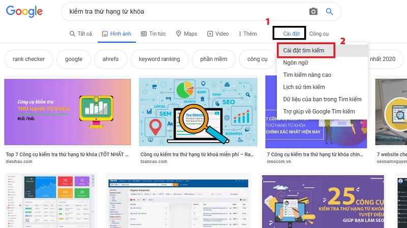 Cách kiểm tra thứ hạng web thủ công trên Google | Hình 1 Cách kiểm tra thứ hạng web thủ công trên Google | Hình 1
