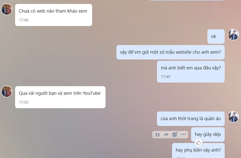 Khách hàng chủ động liên hệ nhờ các video trên youtube Khách hàng chủ động liên hệ nhờ các video trên youtube