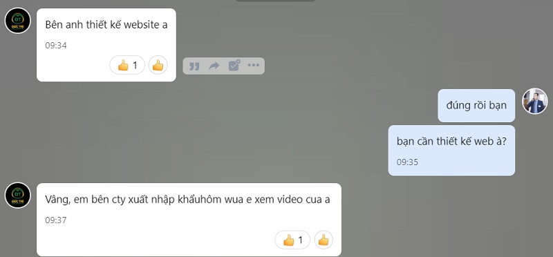 Khách hàng chủ động liên hệ nhờ các video trên youtube Khách hàng chủ động liên hệ nhờ các video trên youtube