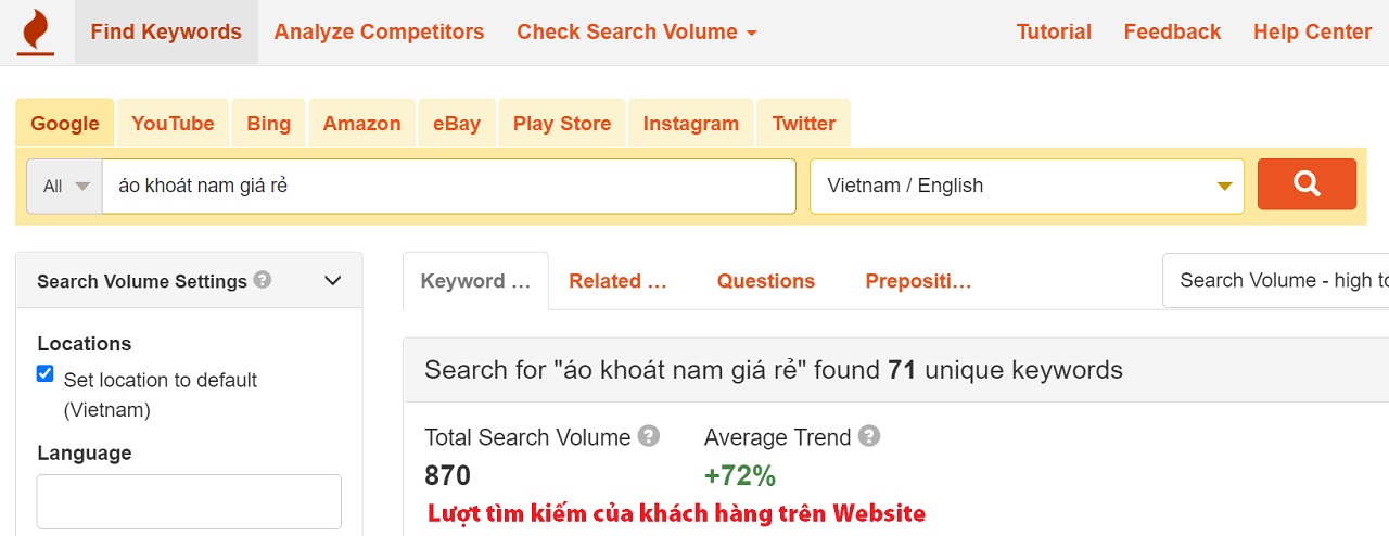 Lượt tìm "áo khoát nam giá rẻ" | Cách bán hàng quần áo online đắt khách trên Website Lượt tìm "áo khoát nam giá rẻ" | Cách bán hàng quần áo online đắt khách trên Website