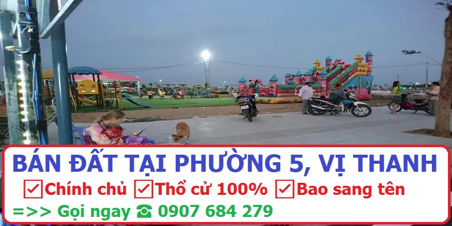 Bán Đất Phường 5 Vị Thanh☑️Chính Chủ☑️85 M2 Thổ Cư☑️Bao Sang Tên Nhanh