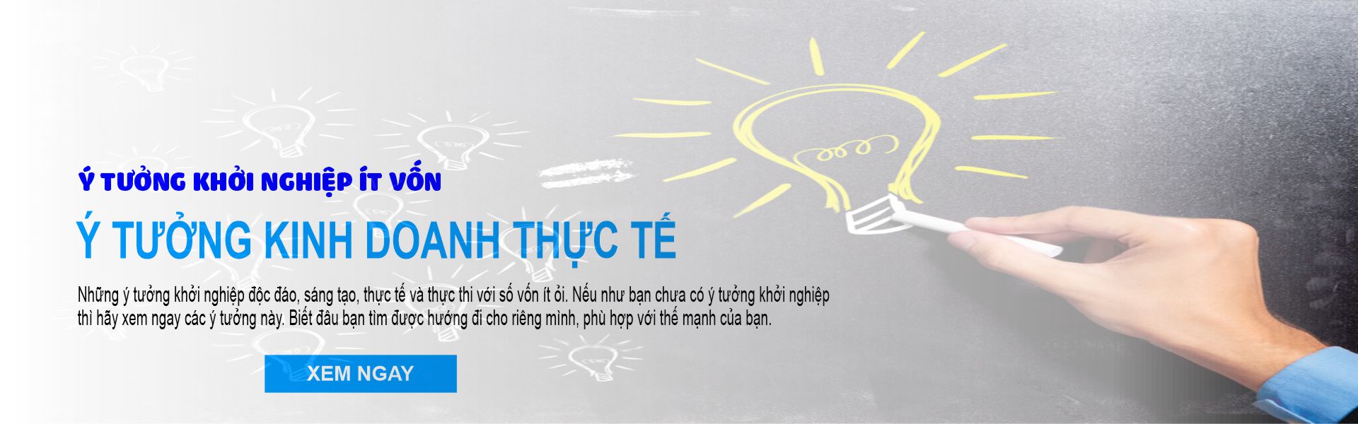 Ý TƯỞNG KHỞI NGHIỆP THỰC TẾ