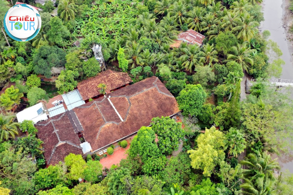 Làng cổ Đông Hòa Hiệp nhìn từ trên cao