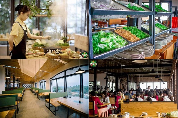 Buffet rau vô tận - Tour Du Lịch Đà Lạt giá rẻ