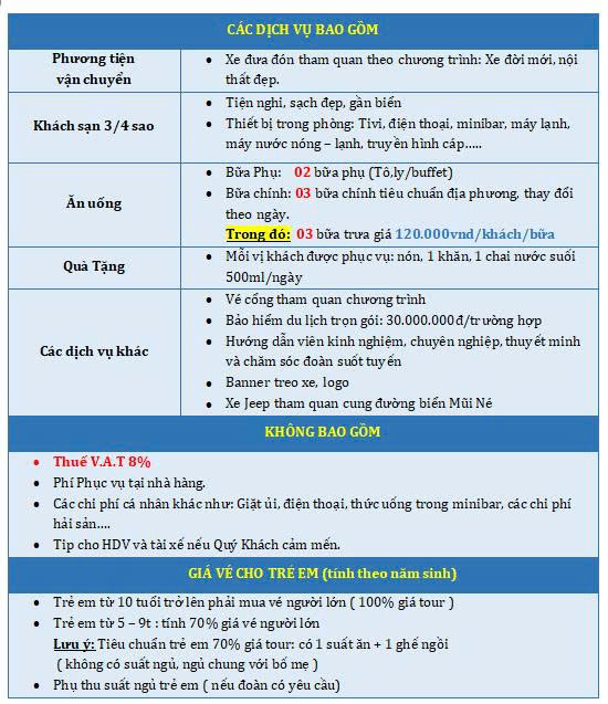 Tour du lịch Phan Thiết Tết Dương Lịch