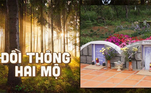 Đồi thông hai mộ tại Đà lạt