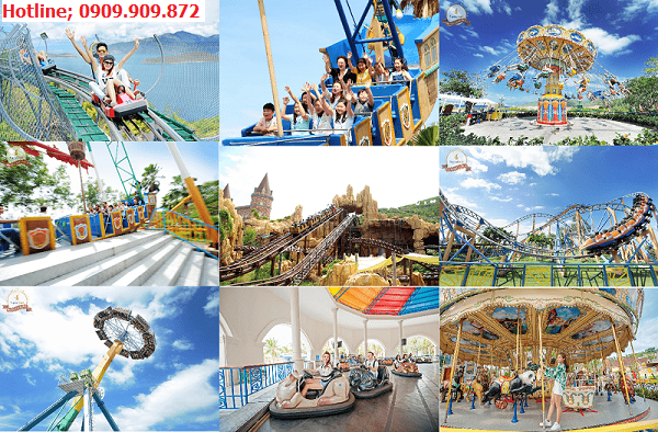 Tổ hợp các khu trò chơi tại VinWonder Nha Trang
