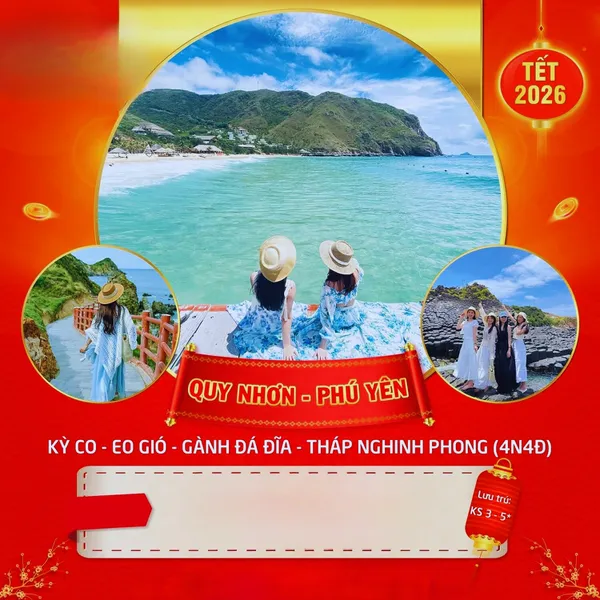 Tour Tết 2026 Quy Nhơn Phú Yên 3 Ngày 3 Đêm