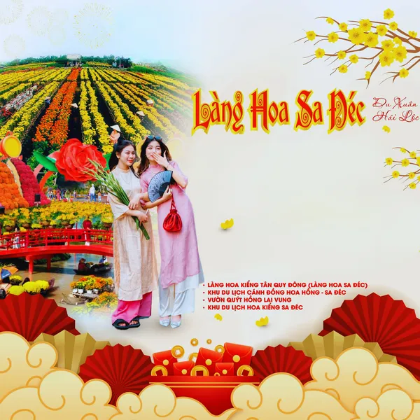 Tour Làng Hoa Sa Đéc Vườn Quýt Tết Dương Lịch