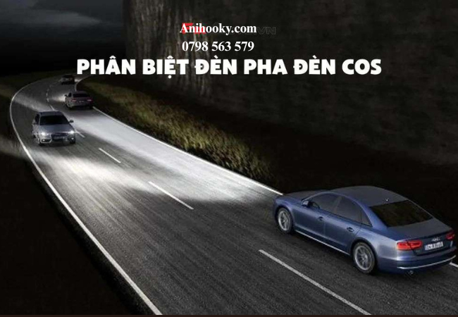 Đèn pha có góc chiếu rộng và mạnh, tập trung xa, trong khi đèn cốt chỉ chiếu sáng gần với ánh sáng dịu nhẹ Đèn pha có góc chiếu rộng và mạnh, tập trung xa, trong khi đèn cốt chỉ chiếu sáng gần với ánh sáng dịu nhẹ